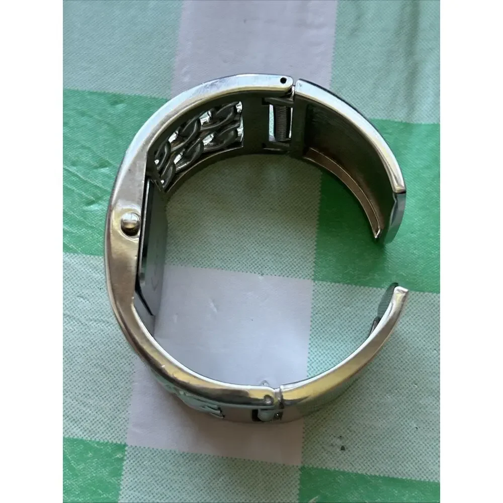 Charming Charlie Silver Tone Women’s Cuff Watch